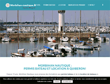 Tablet Screenshot of morbihan-nautique.fr